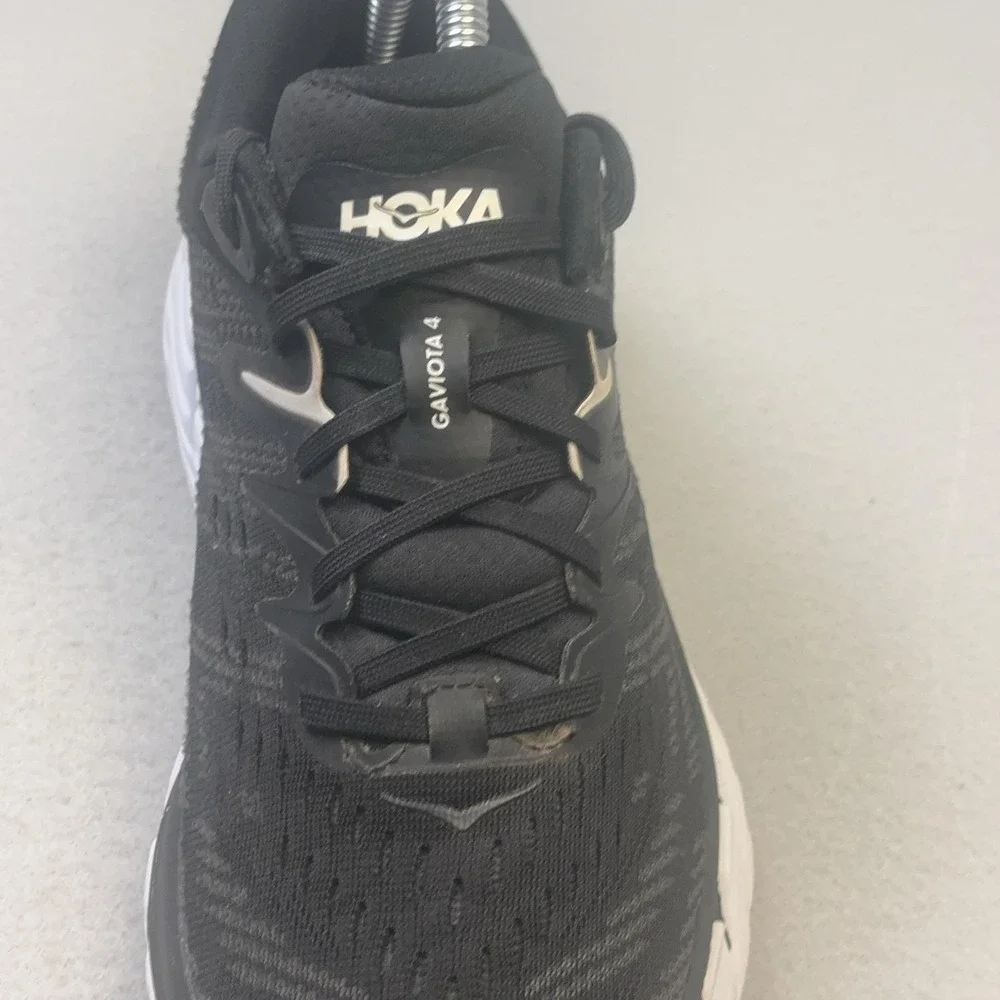 Hoka One One Gaviota 4 Shoes Womens Size 7.5 Black Running Sneakers 1123199 BWHT